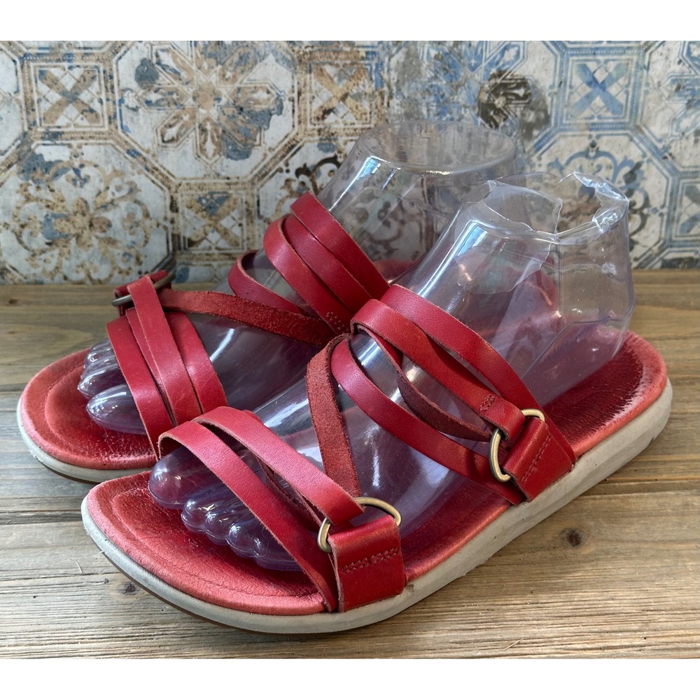 Merrell Bossanova Strappy Slide Sandals Womens 8 Red Colorful